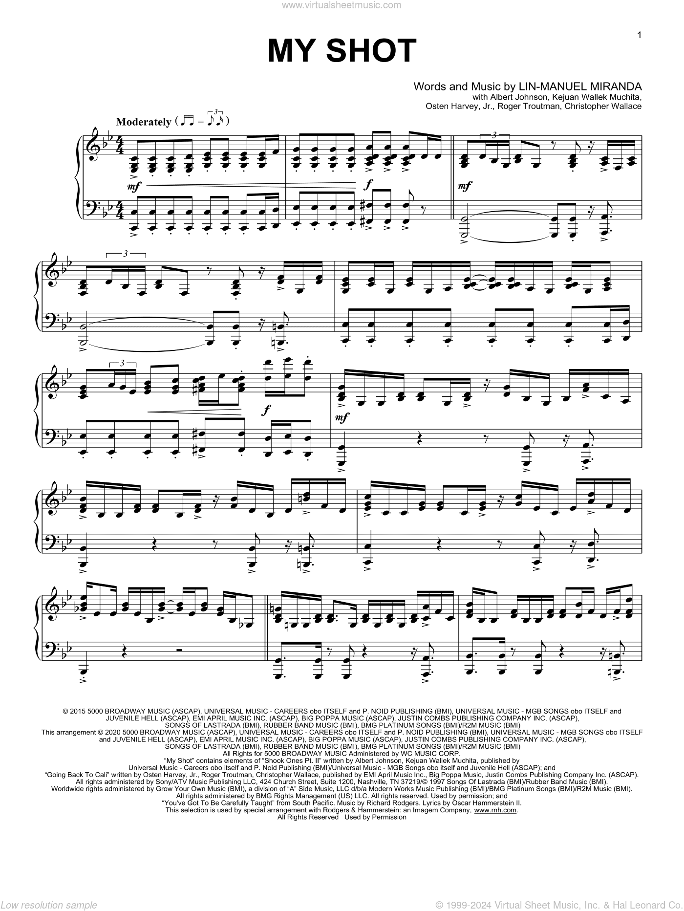 My Shot (from Hamilton) (arr. David Pearl)