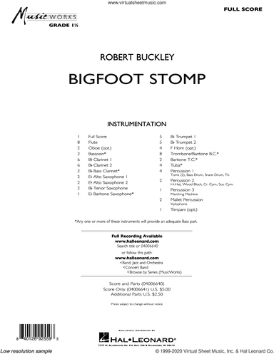 Big Foot Stomp (COMPLETE)