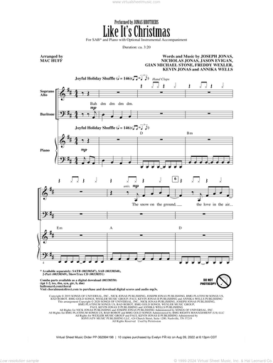 Like It's Christmas (arr. Mac Huff)