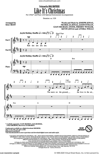 Like It's Christmas (arr. Mac Huff)