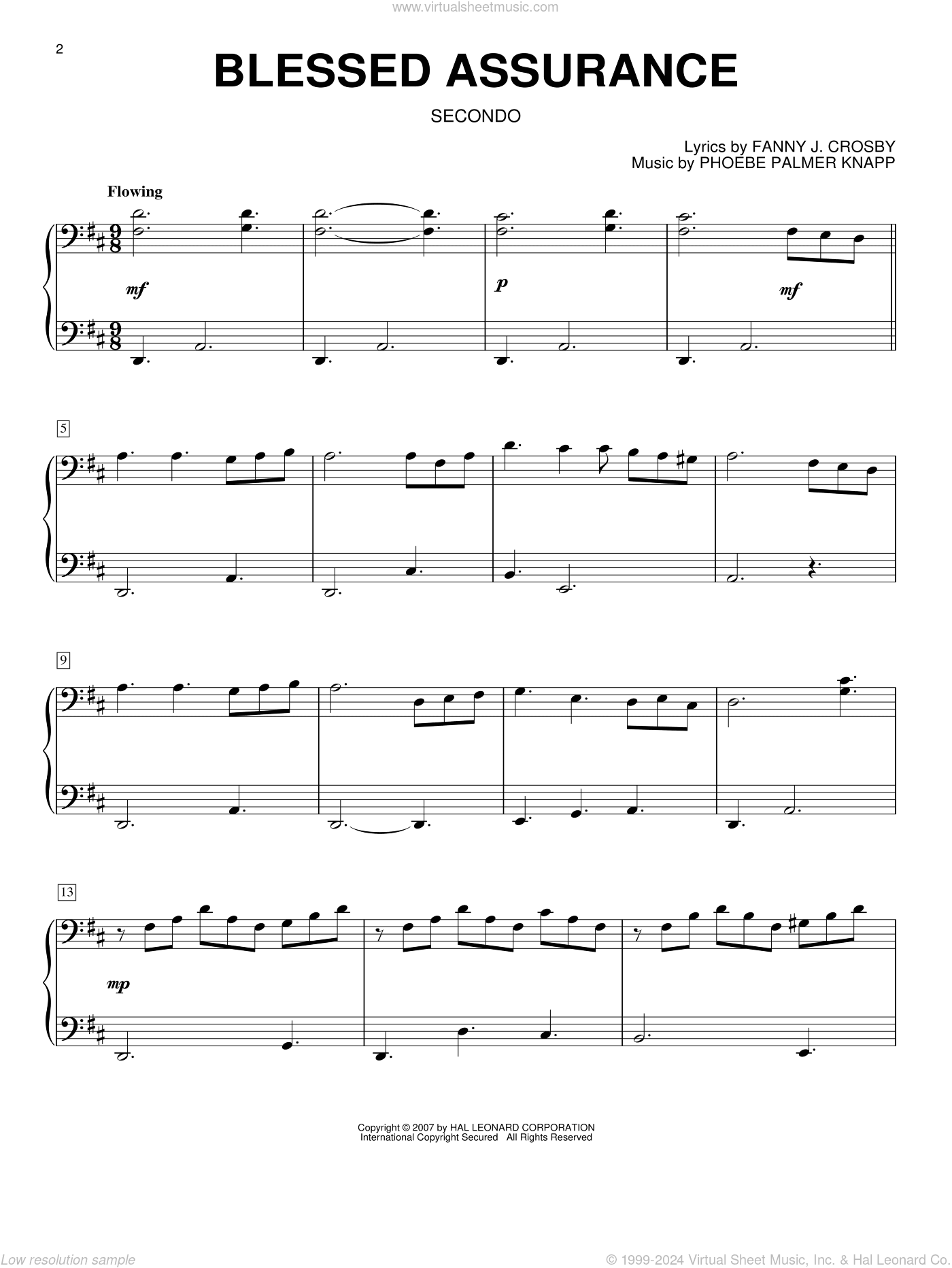 Blessed Assurance (arr. Larry Moore)