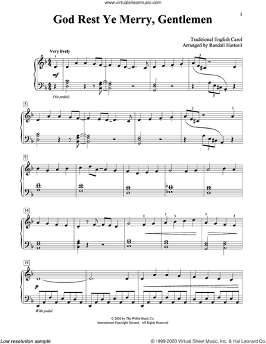 God Rest Ye Merry, Gentlemen (arr. Randall Hartsell)
