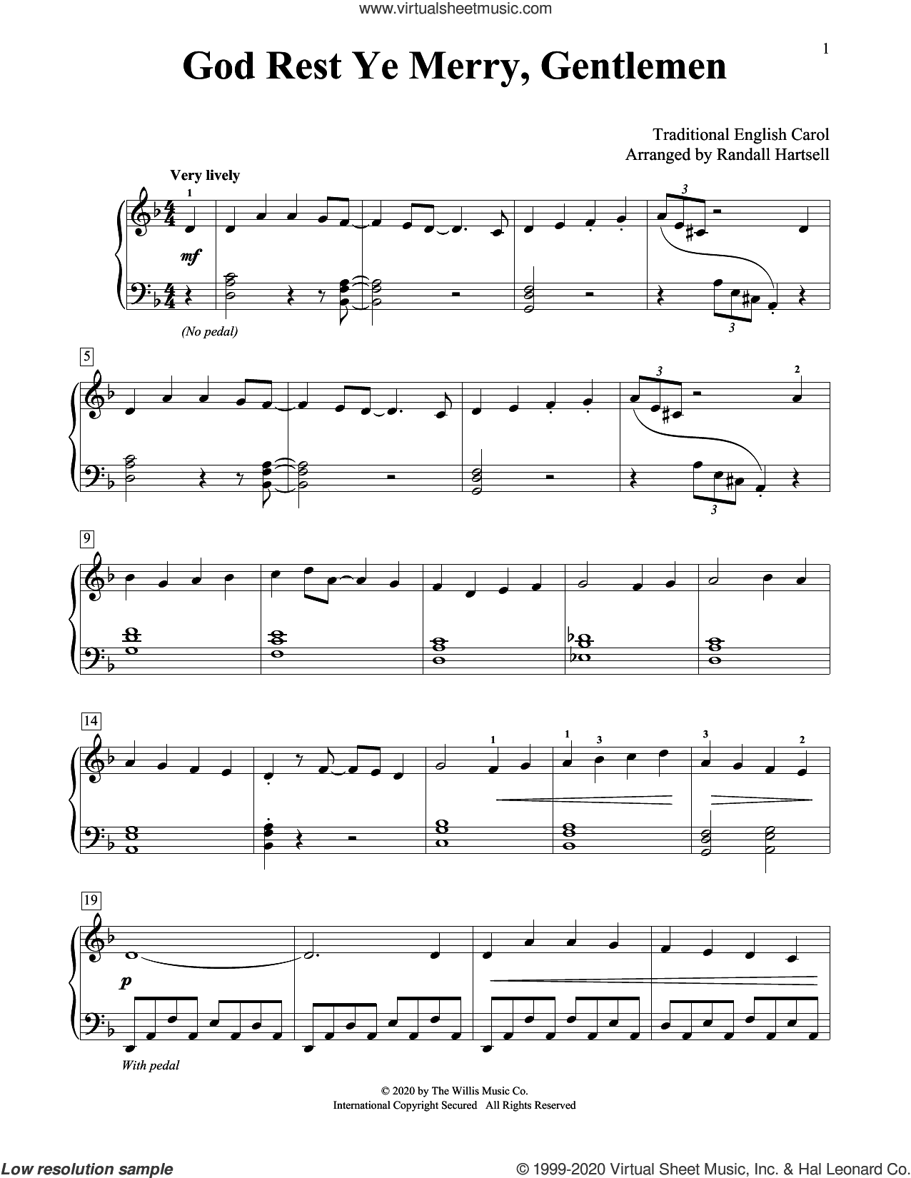 God Rest Ye Merry, Gentlemen (arr. Randall Hartsell)