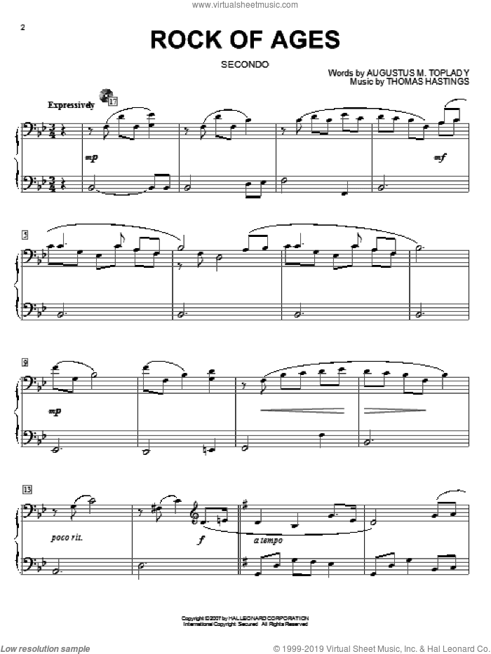 Rock Of Ages (arr. Larry Moore)