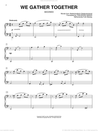 We Gather Together (arr. Larry Moore)