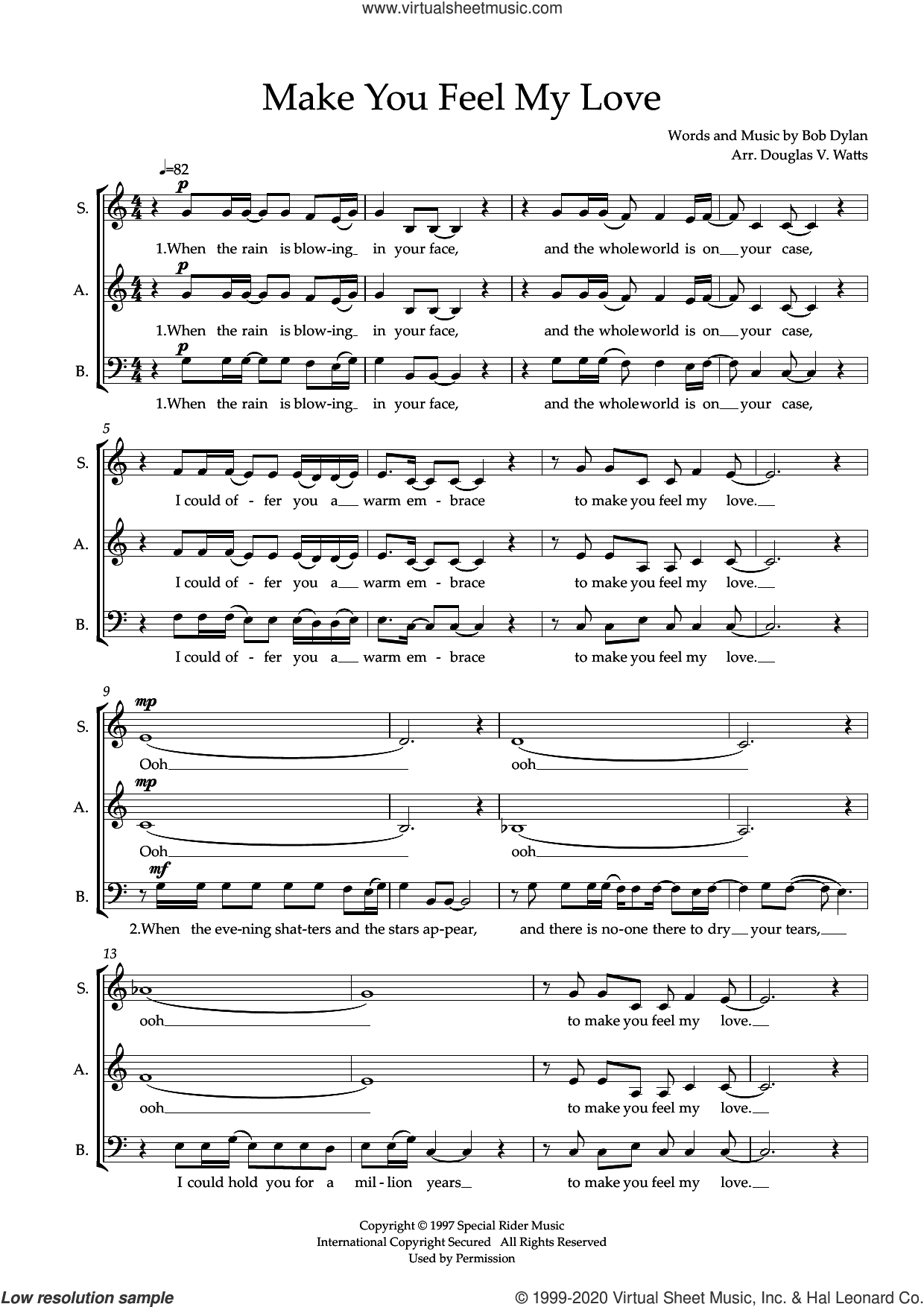 Make You Feel My Love (arr. Doug Watts)