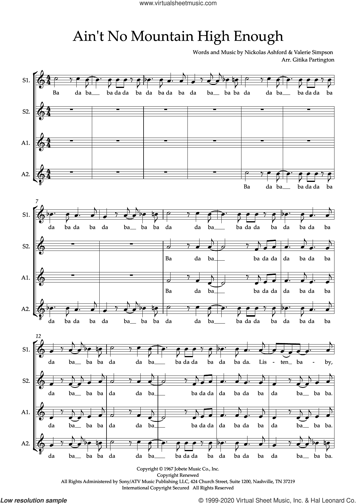 Ain't No Mountain High Enough (arr. Gitika Partington)