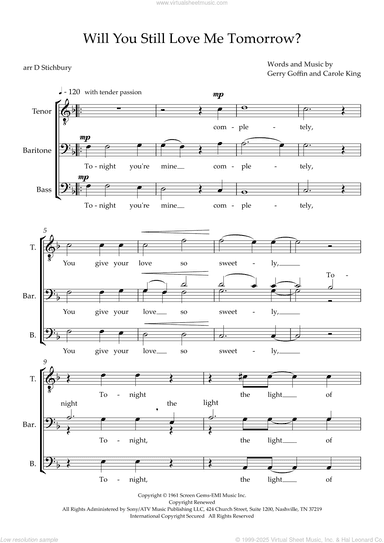 Will You Still Love Me Tomorrow (arr. Dom Stichbury)