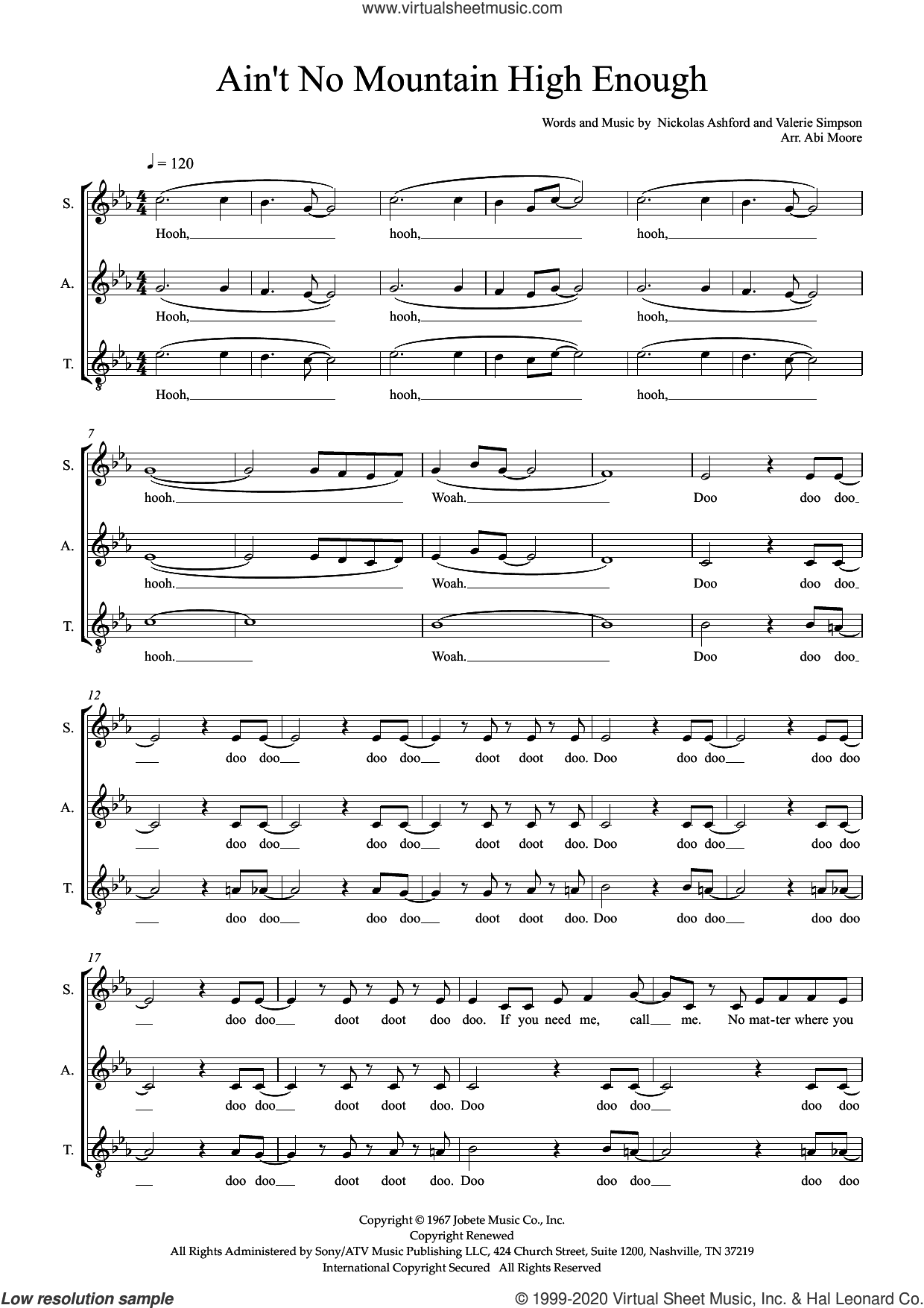 Ain't No Mountain High Enough (arr. Abi Moore)