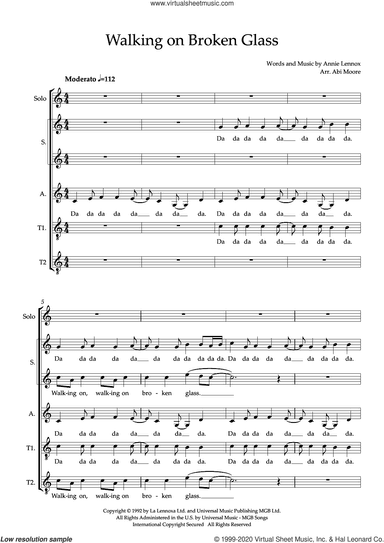Walking On Broken Glass (arr. Abi Moore)