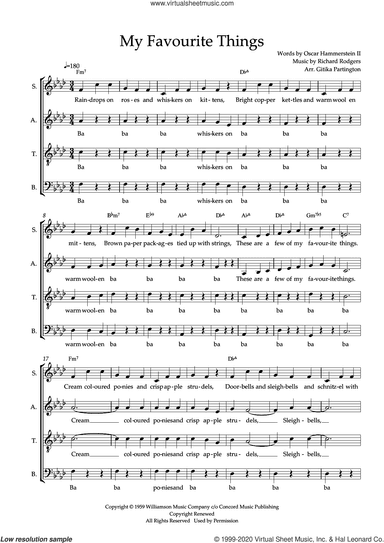My Favourite Things (from The Sound Of Music) (arr. Gitika Partington)