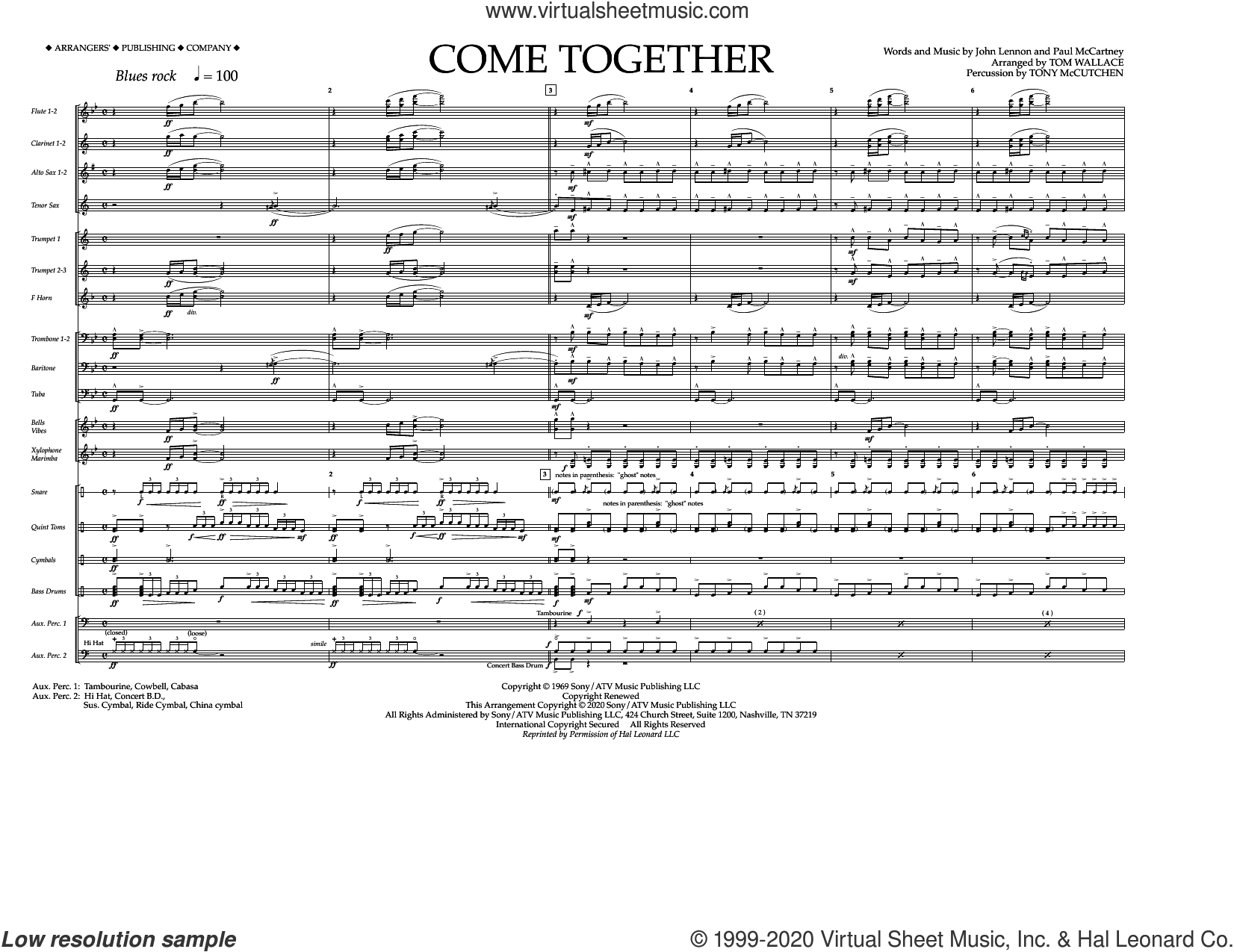 Come Together (arr. Tom Wallace) (COMPLETE)
