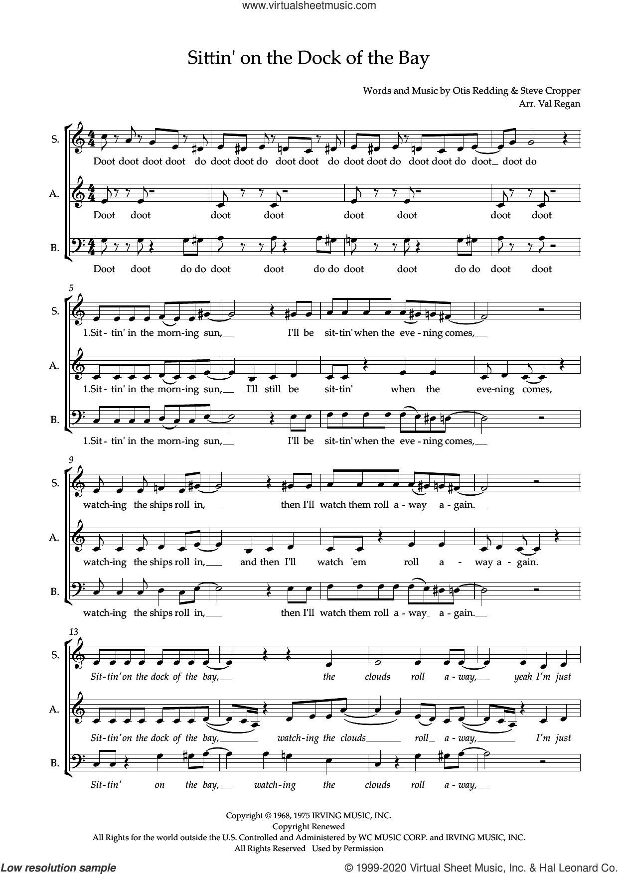 (Sittin' On) The Dock of the Bay (arr. Val Regan)