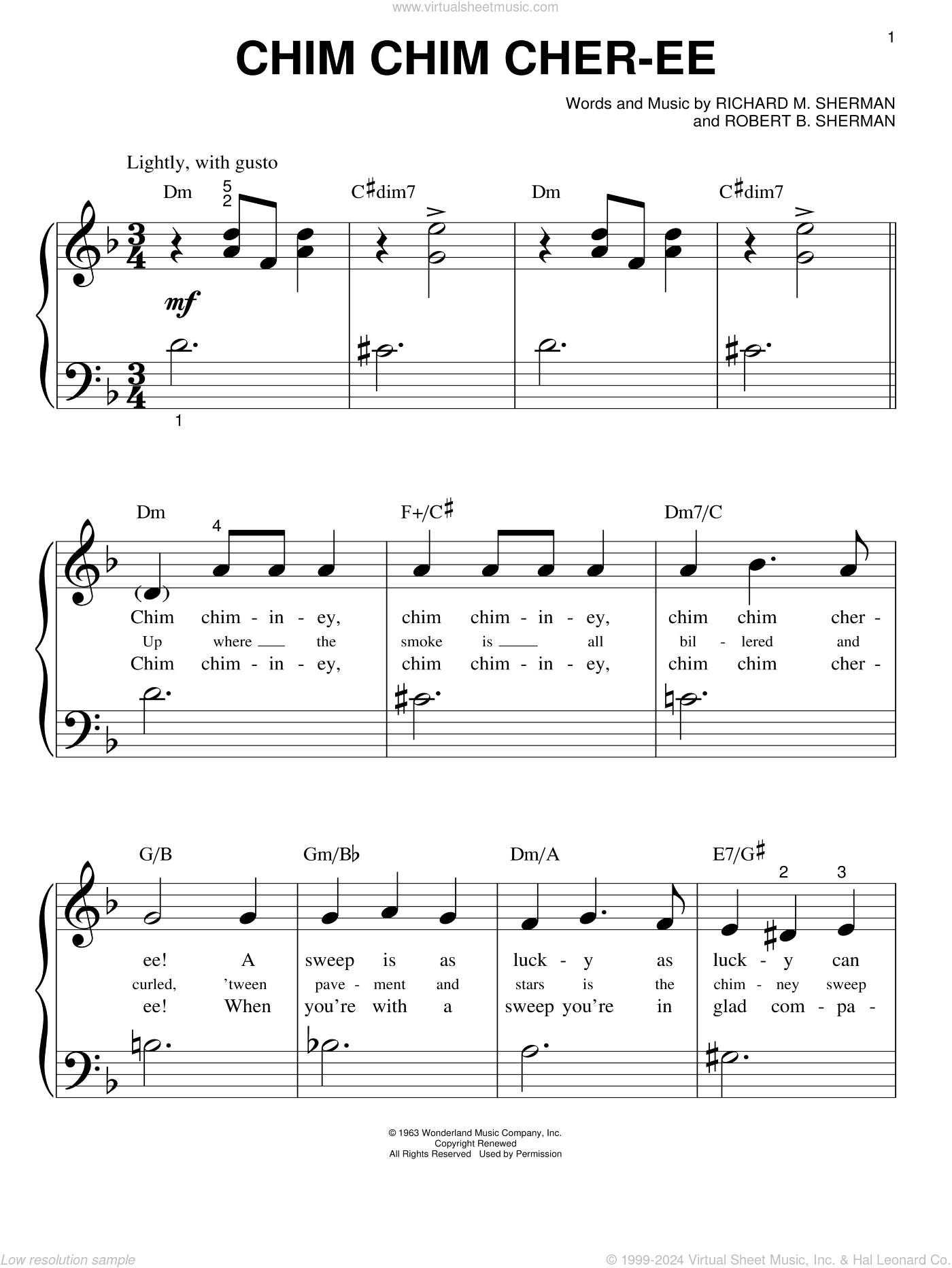 Chim Chim Cher-ee (from Mary Poppins)
