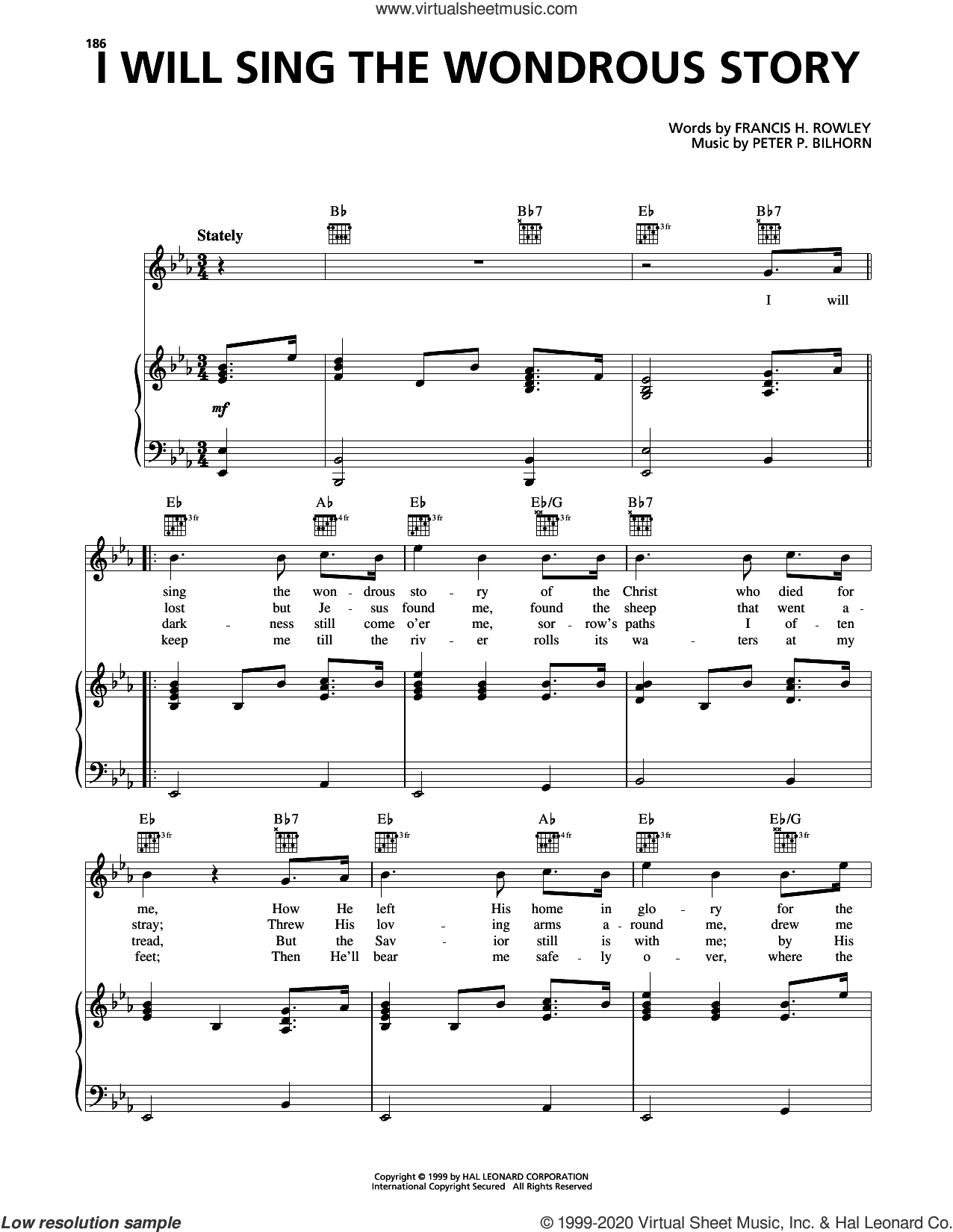 I Will Sing The Wondrous Story