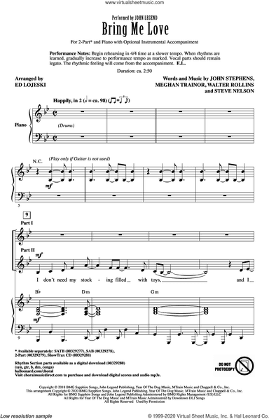 Bring Me Love (arr. Ed Lojeski)