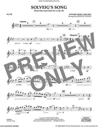 Solveig's Song (from Peer Gynt Suite No. 2) (arr. Johnny Vinson)