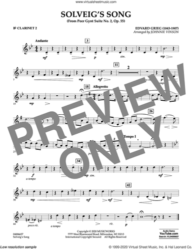 Solveig's Song (from Peer Gynt Suite No. 2) (arr. Johnny Vinson)