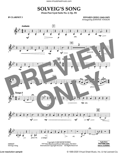 Solveig's Song (from Peer Gynt Suite No. 2) (arr. Johnny Vinson)
