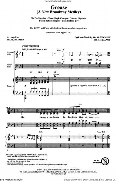 Grease: A New Broadway Medley (arr. Mark Brymer)
