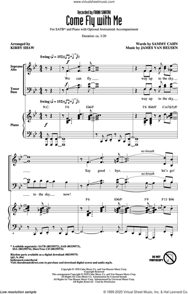 Come Fly With Me (arr. Kirby Shaw)