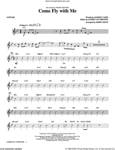 Come Fly with Me (arr. Kirby Shaw) (complete set of parts)