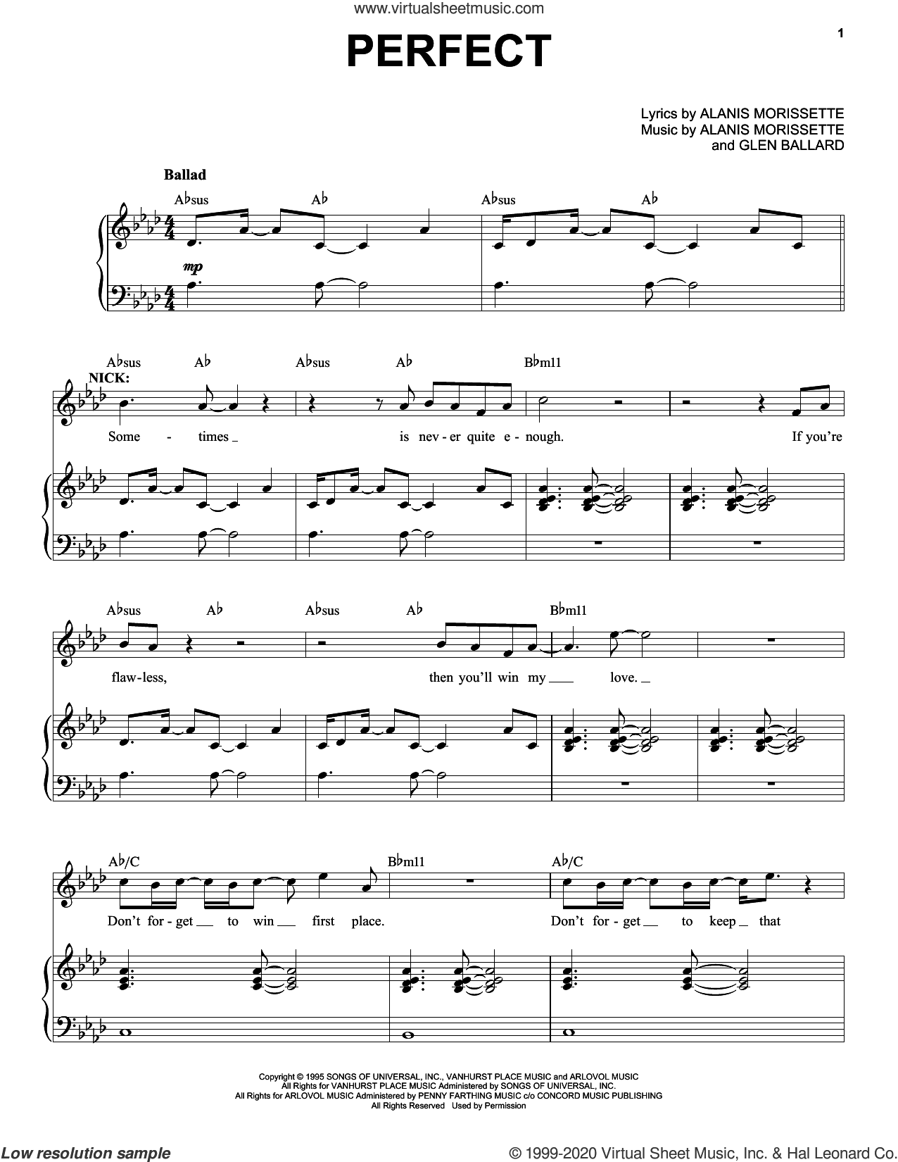 Perfect (from Jagged Little Pill The Musical)