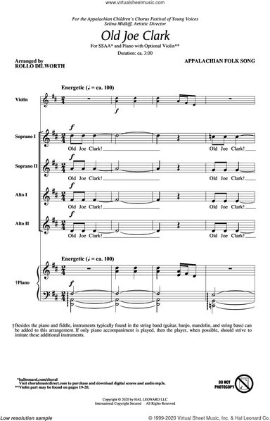Old Joe Clark (arr. Rollo Dilworth)