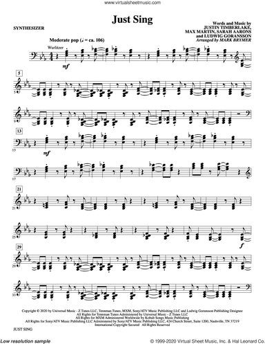 Just Sing (from Trolls World Tour) (arr. Mark Brymer)