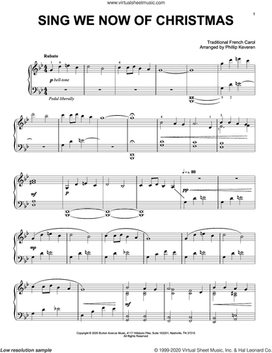 Sing We Now Of Christmas (arr. Phillip Keveren)