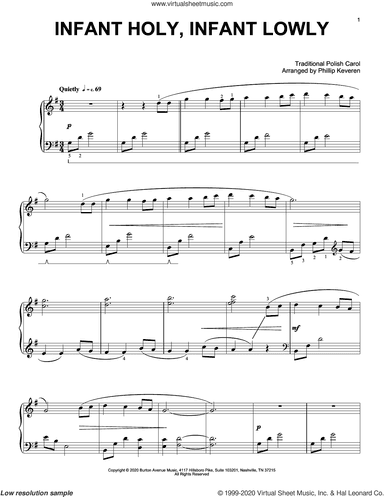 Infant Holy, Infant Lowly (arr. Phillip Keveren)
