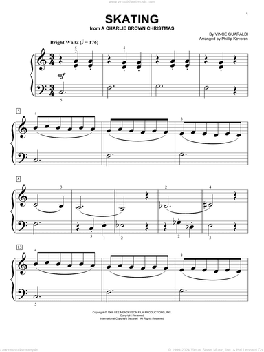 Skating (from A Charlie Brown Christmas) (arr. Phillip Keveren)