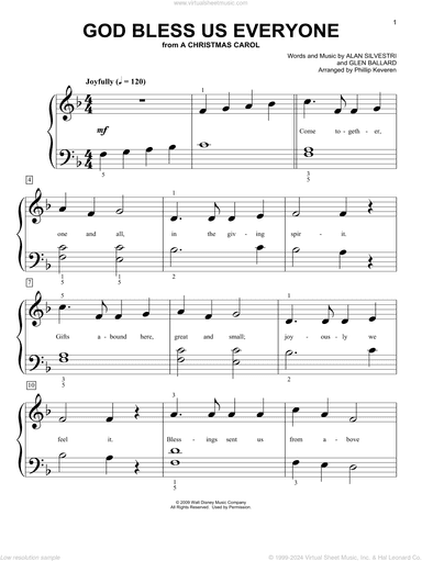 God Bless Us Everyone (from A Christmas Carol) (arr. Phillip Keveren)