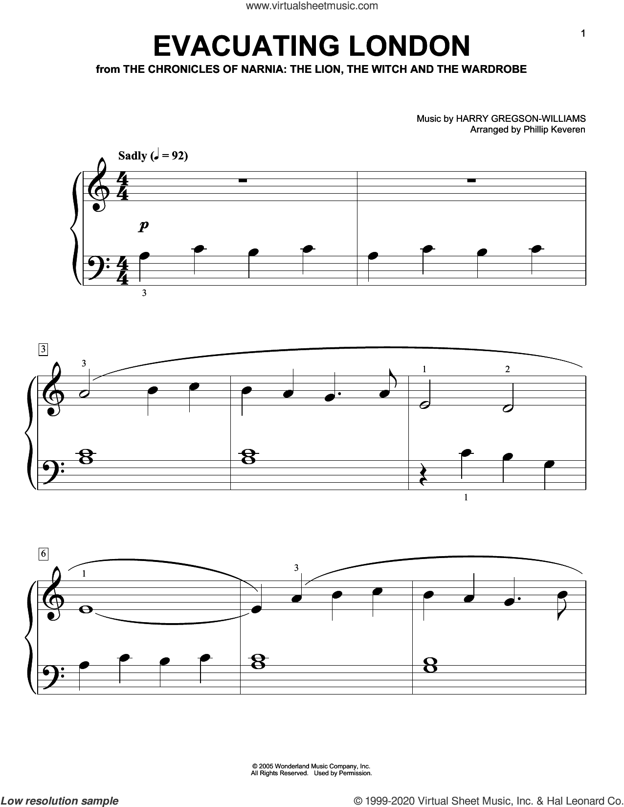 Evacuating London (arr. Phillip Keveren)