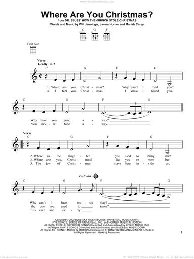 Where Are You Christmas? (from How The Grinch Stole Christmas)
