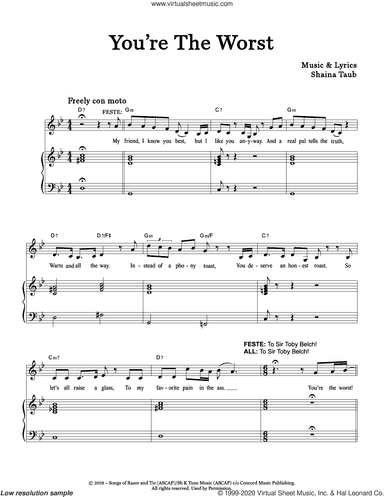 You're The Worst (from Twelfth Night)