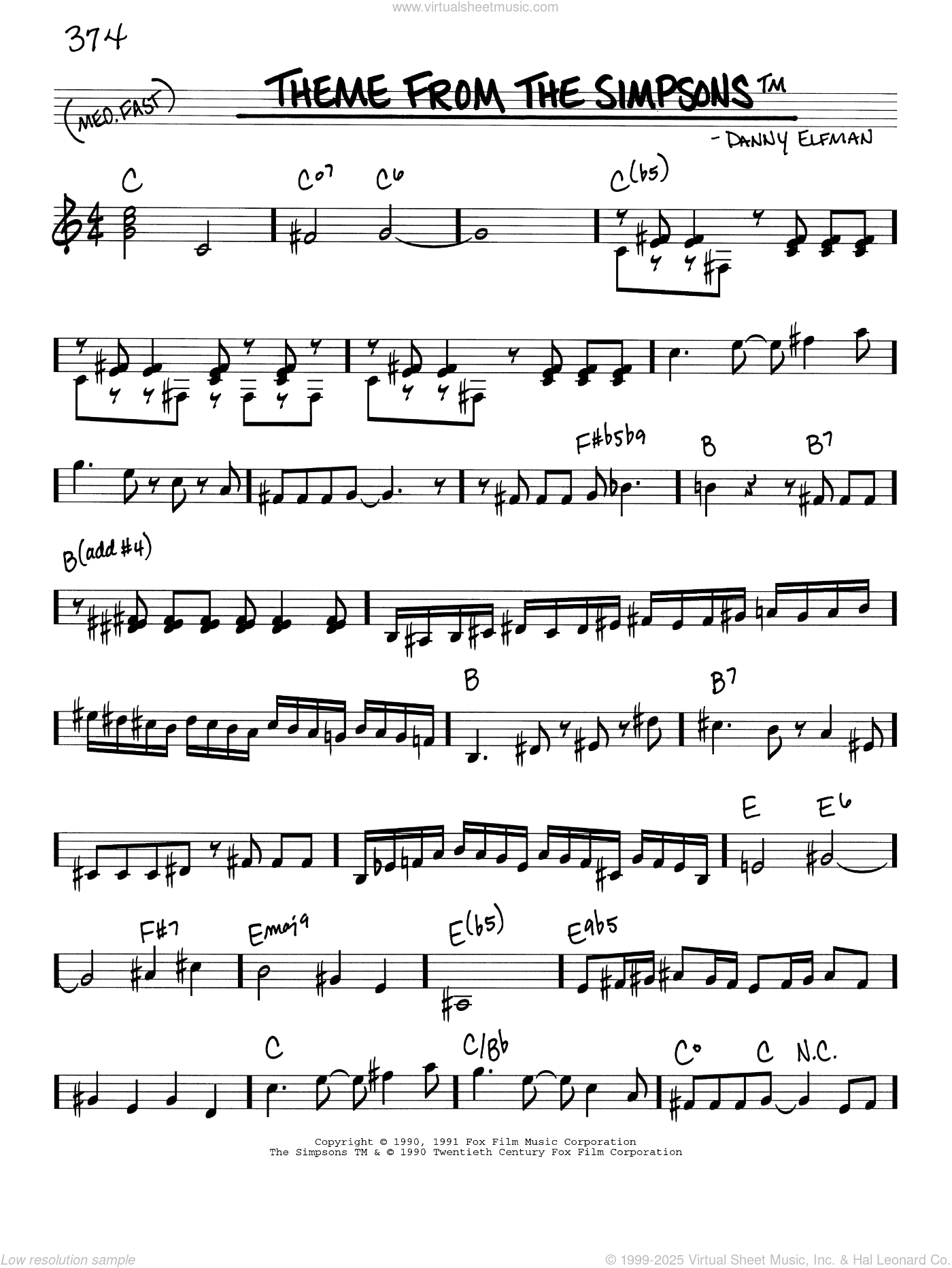 Theme From The Simpsons