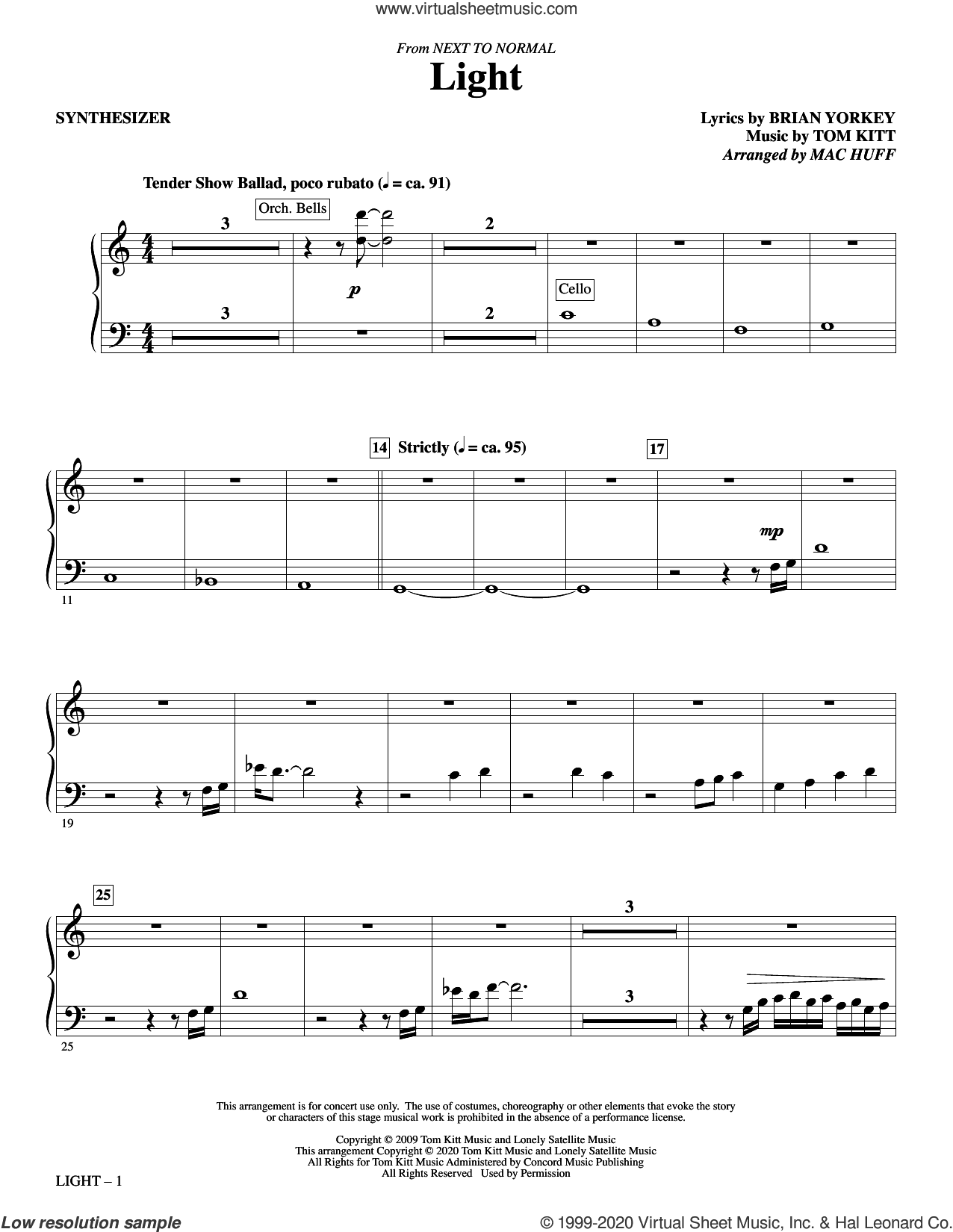 Light (from Next to Normal) (arr. Mac Huff)