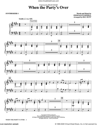 When The Party's Over (arr. Mac Huff) (complete set of parts)