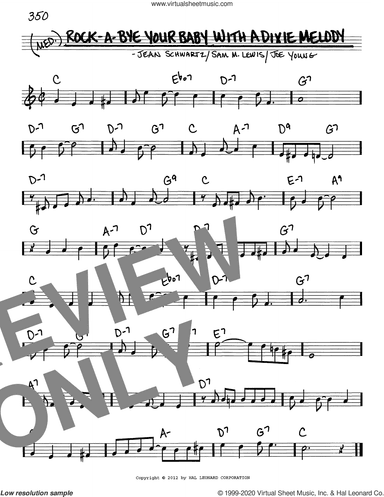 Rock-A-Bye Your Baby With A Dixie Melody