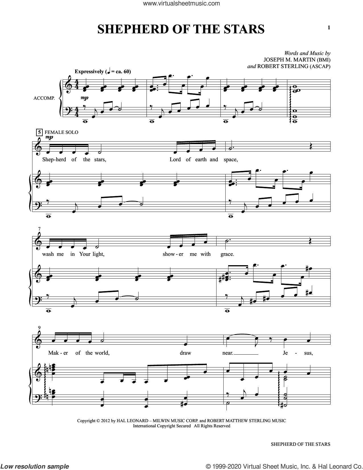 Shepherd Of The Stars (from Voices Together: Duets for Sanctuary Singers)