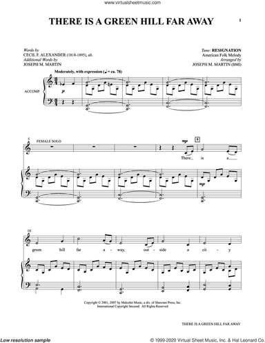 There Is A Green Hill Far Away (from Voices Together: Duets for Sanctuary Singers)