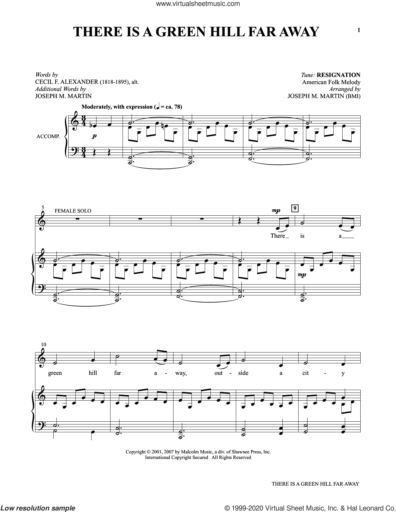 There Is A Green Hill Far Away (from Voices Together: Duets for Sanctuary Singers)