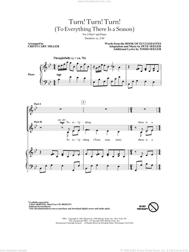 Turn! Turn! Turn! (To Everything There Is A Season) (arr. Cristi Cary Miller)