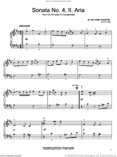 Sonata No. 4, II. Aria