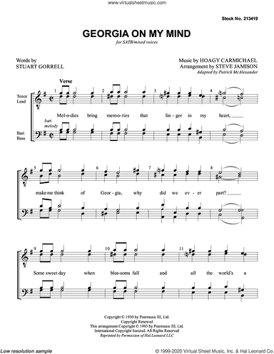 Georgia on My Mind (arr. Steve Jamison)
