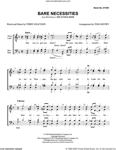 Bare Necessities (from The Jungle Book) (arr. Tom Gentry)