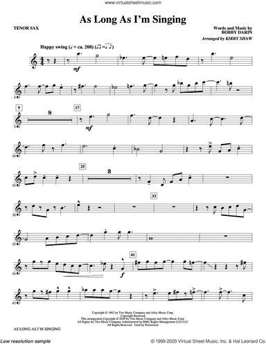 As Long As I'm Singing (arr. Kirby Shaw)