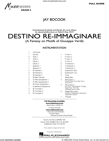 Destino Re-Immaginare (A Fantasy on Motifs of G. Verdi)