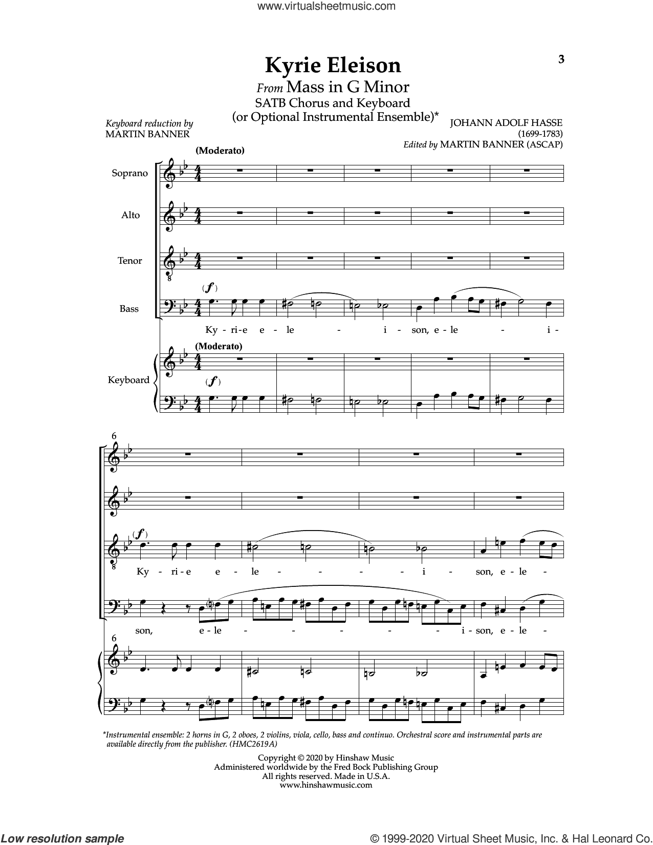 Kyrie Eleison (from Mass In G Minor)